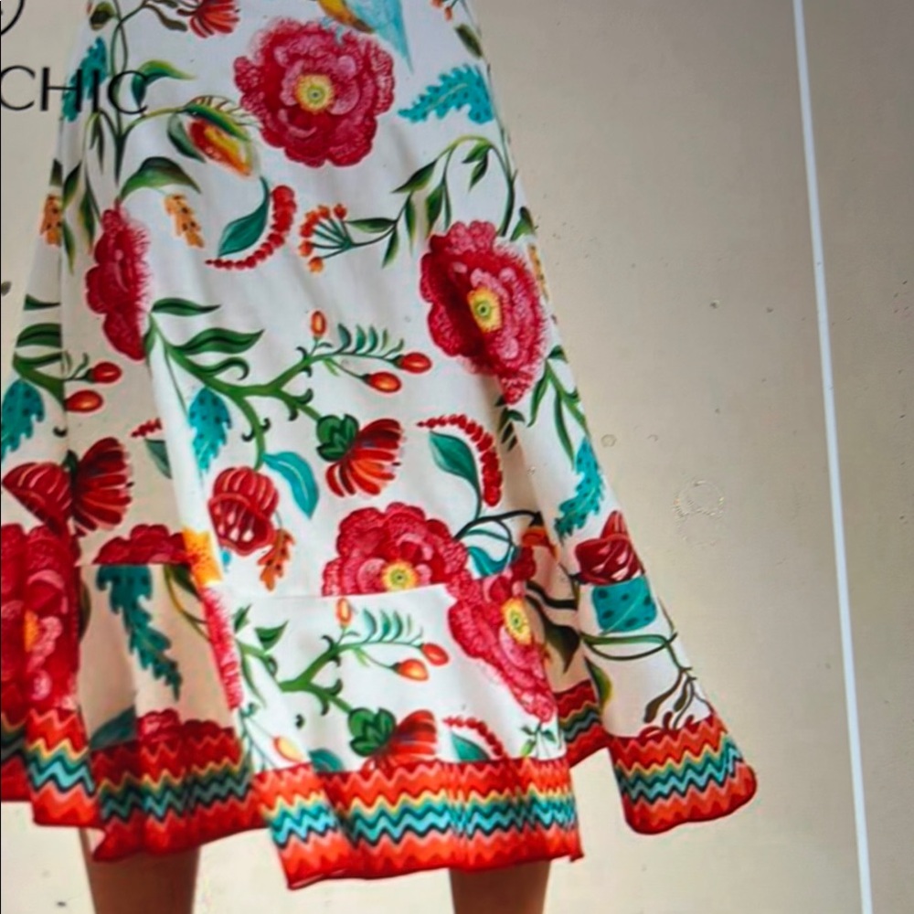 057. Floral Maxi Skirt - Multicolor